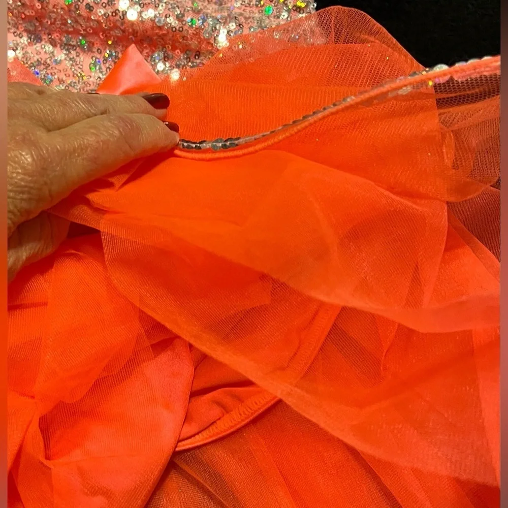Sparkling Orange Tutu Ballerina/Halloween Costume Girls size 4T